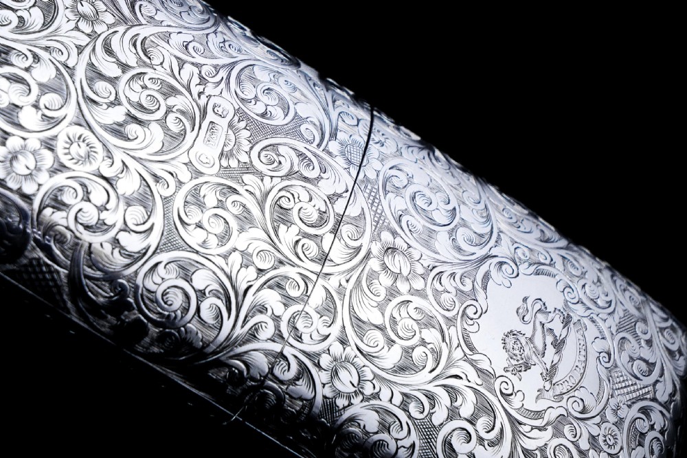 A Stunning Antique Victorian Solid Sterling Silver Cigar Cheroot Case - Yapp & Woodward 1845 View VIII