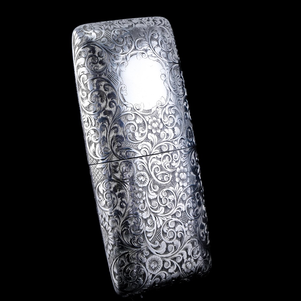 A Stunning Antique Victorian Solid Sterling Silver Cigar Cheroot Case - Yapp & Woodward 1845 View XIII