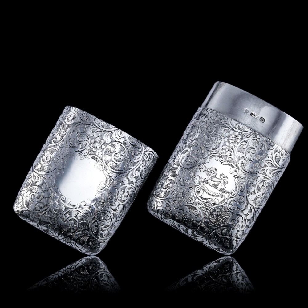 A Stunning Antique Victorian Solid Sterling Silver Cigar Cheroot Case - Yapp & Woodward 1845 View XVII