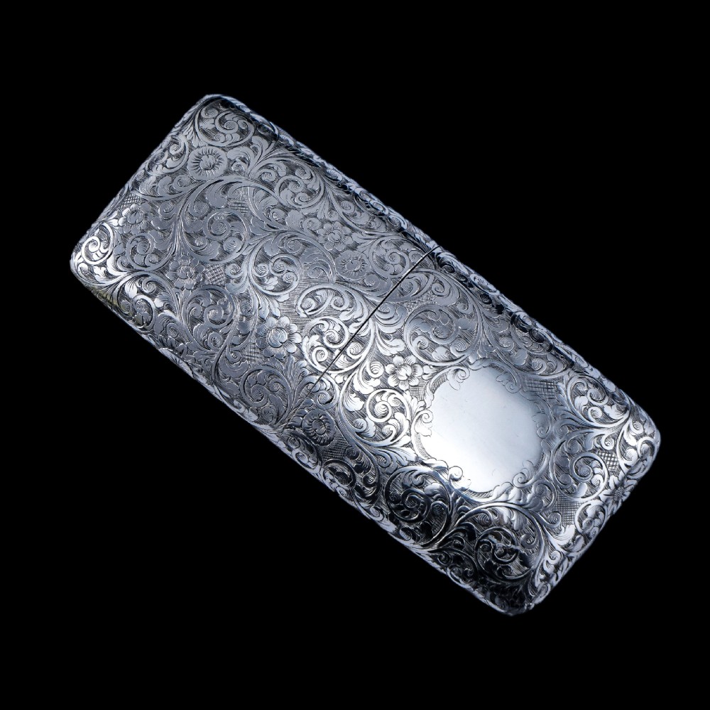 A Stunning Antique Victorian Solid Sterling Silver Cigar Cheroot Case - Yapp & Woodward 1845 View XVIII