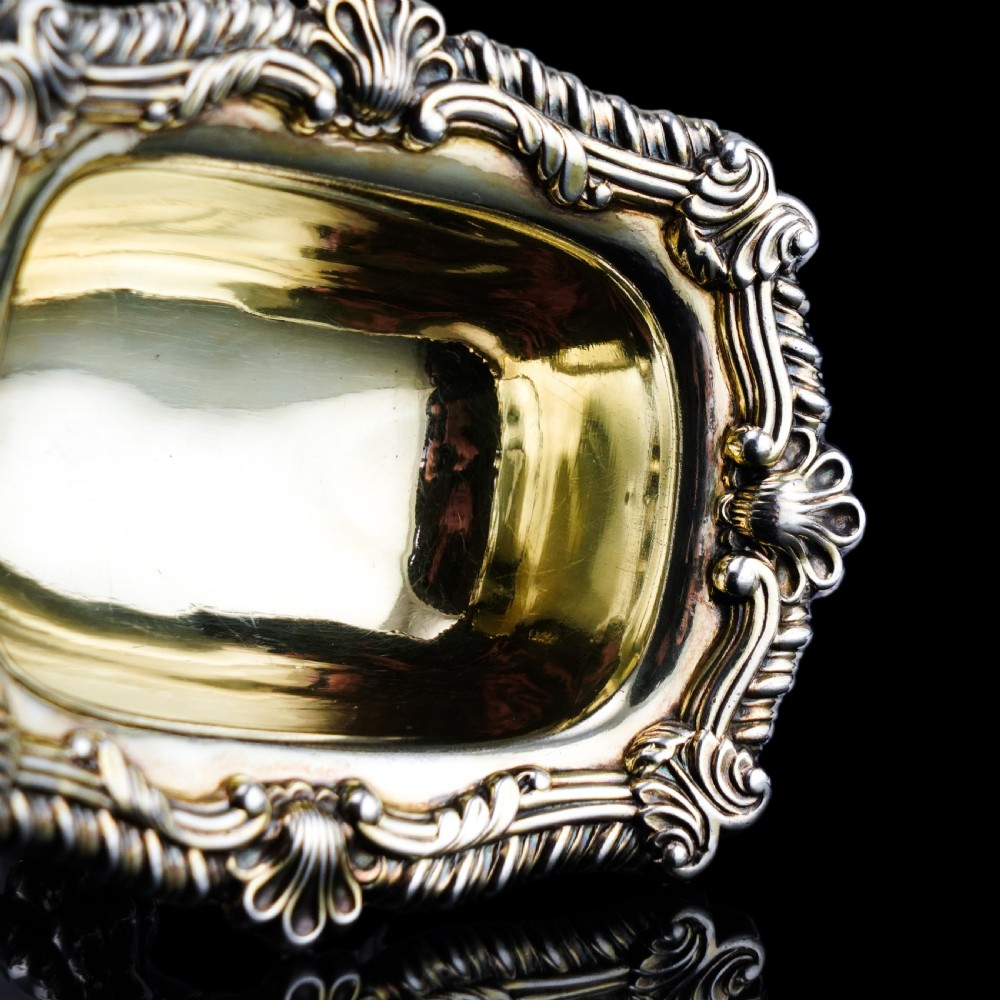 Magnificent Antique Georgian Solid Silver Salt Cellars Set of 6 Regency Design - S & C Younge & Co 1814/16 View VII