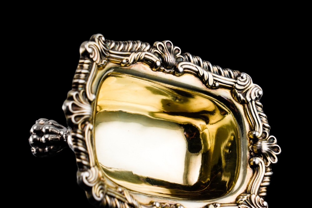 Magnificent Antique Georgian Solid Silver Salt Cellars Set of 6 Regency Design - S & C Younge & Co 1814/16 View VIII