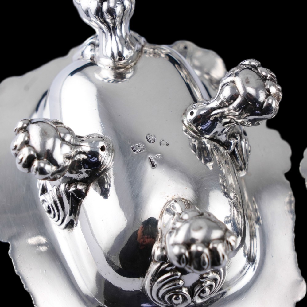 Magnificent Antique Georgian Solid Silver Salt Cellars Set of 6 Regency Design - S & C Younge & Co 1814/16 View XX