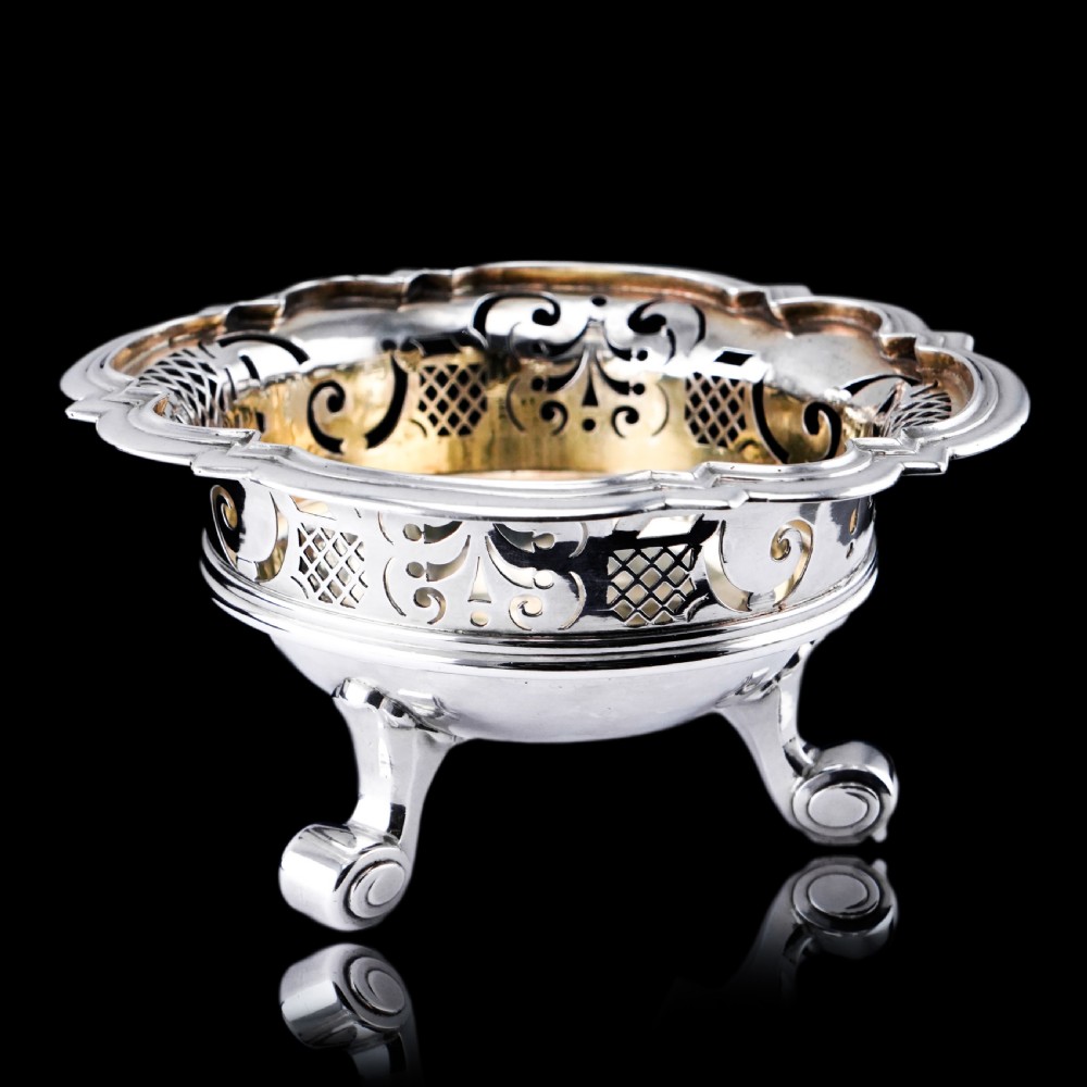 Antique Dutch Solid Silver Bowl Pipe Lighter/Brazier - Amsterdam 18th c.