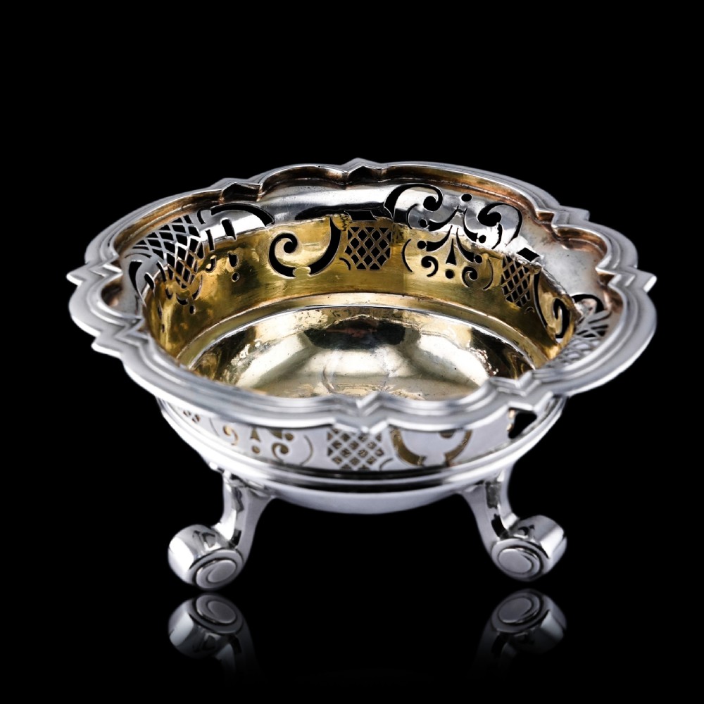 Antique Dutch Solid Silver Bowl Pipe Lighter/Brazier - Amsterdam 18th c. View II