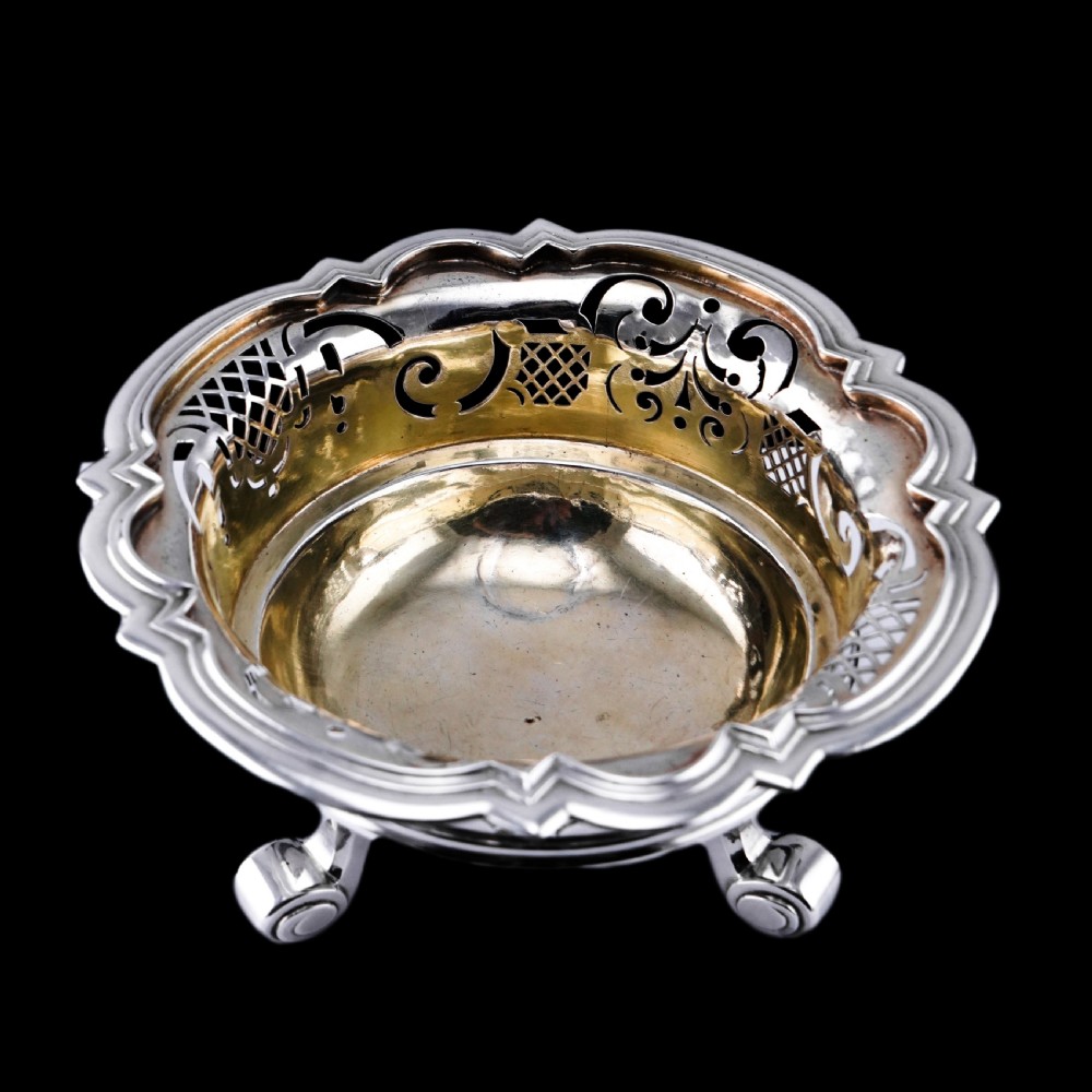Antique Dutch Solid Silver Bowl Pipe Lighter/Brazier - Amsterdam 18th c. View III
