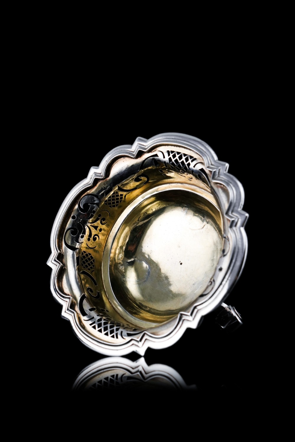Antique Dutch Solid Silver Bowl Pipe Lighter/Brazier - Amsterdam 18th c. View XIX