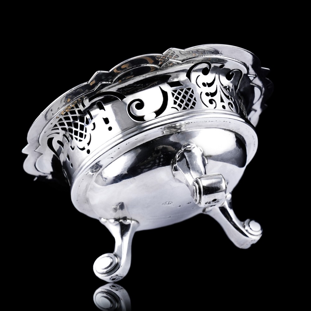 Antique Dutch Solid Silver Bowl Pipe Lighter/Brazier - Amsterdam 18th c. View XXIV
