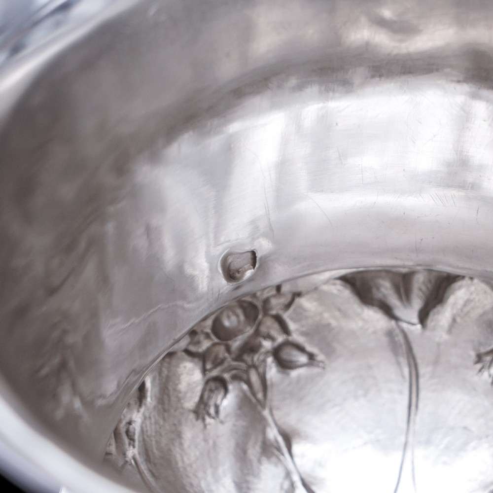 Antique Georgian Solid Silver Cup/Wine Cooler with Lid, Earl Interest - Barnards 1826 View XV