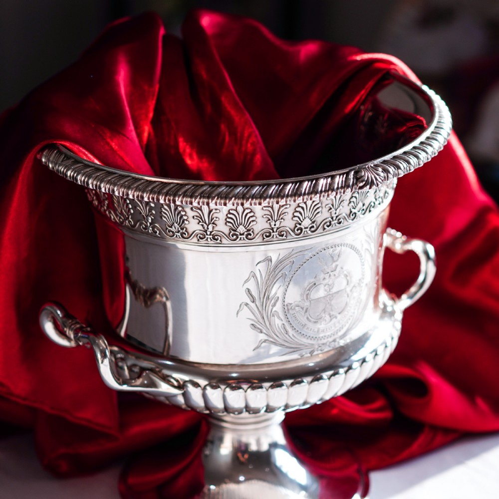 Antique Georgian Silver Wine Cooler Cup Regency Design - Paul Storr London 1810 View III