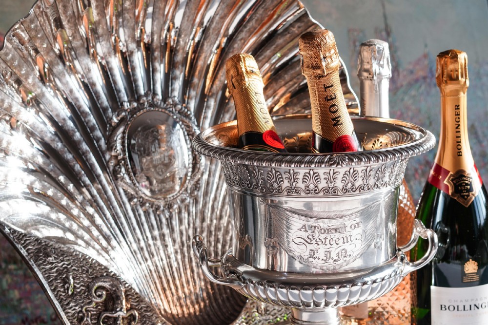 Antique Georgian Silver Wine Cooler Cup Regency Design - Paul Storr London 1810 View XII