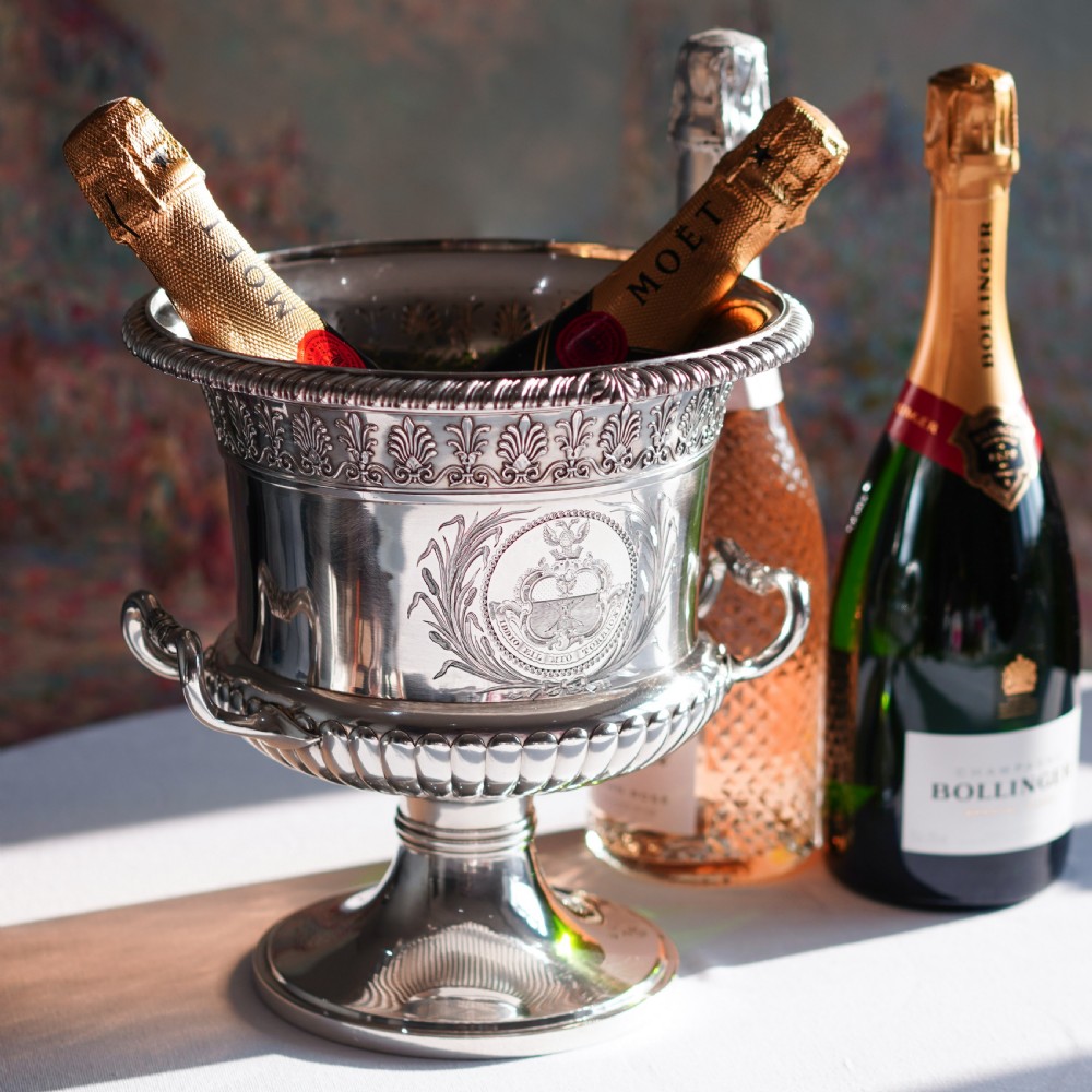 Antique Georgian Silver Wine Cooler Cup Regency Design - Paul Storr London 1810 View XIII