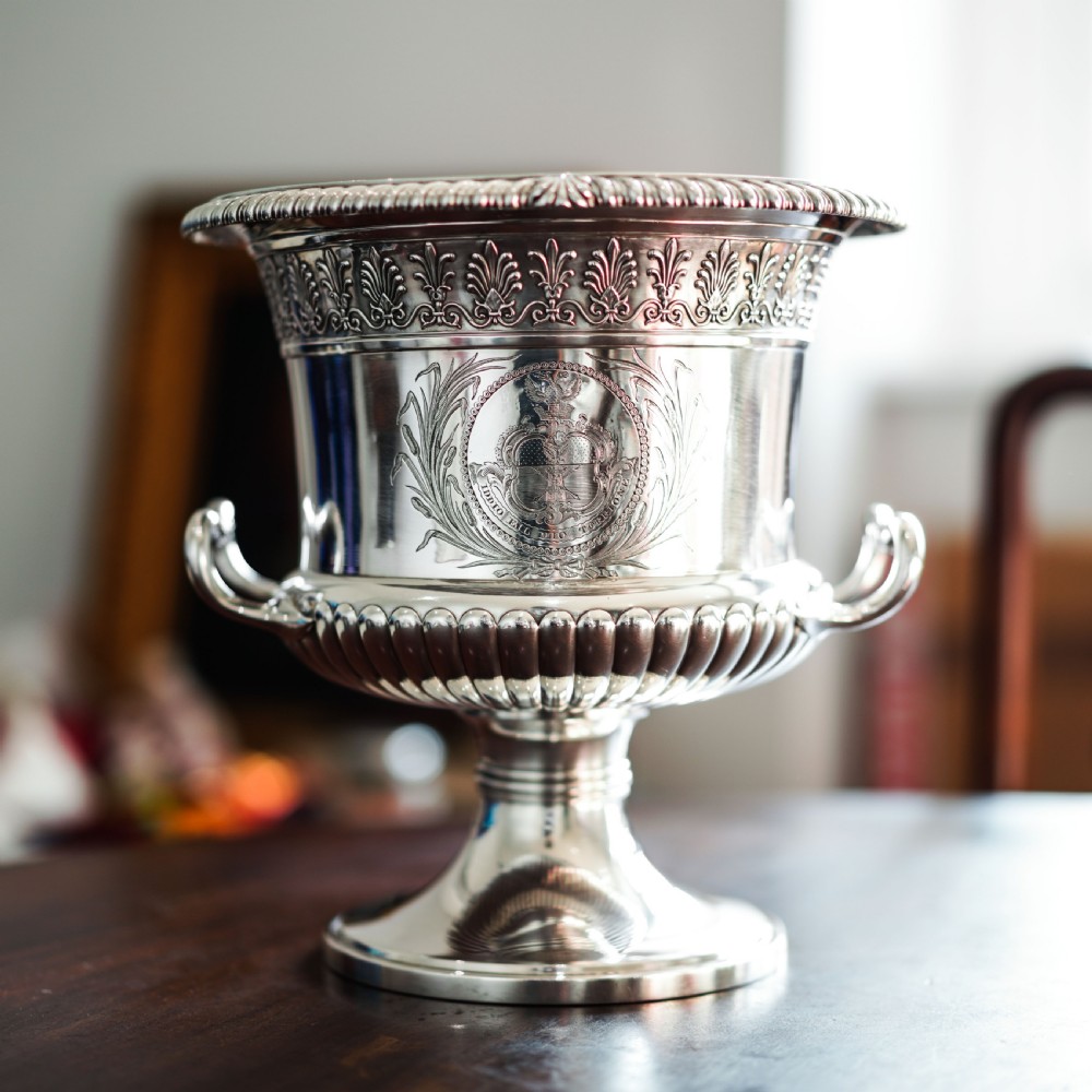 Antique Georgian Silver Wine Cooler Cup Regency Design - Paul Storr London 1810 View XXVI