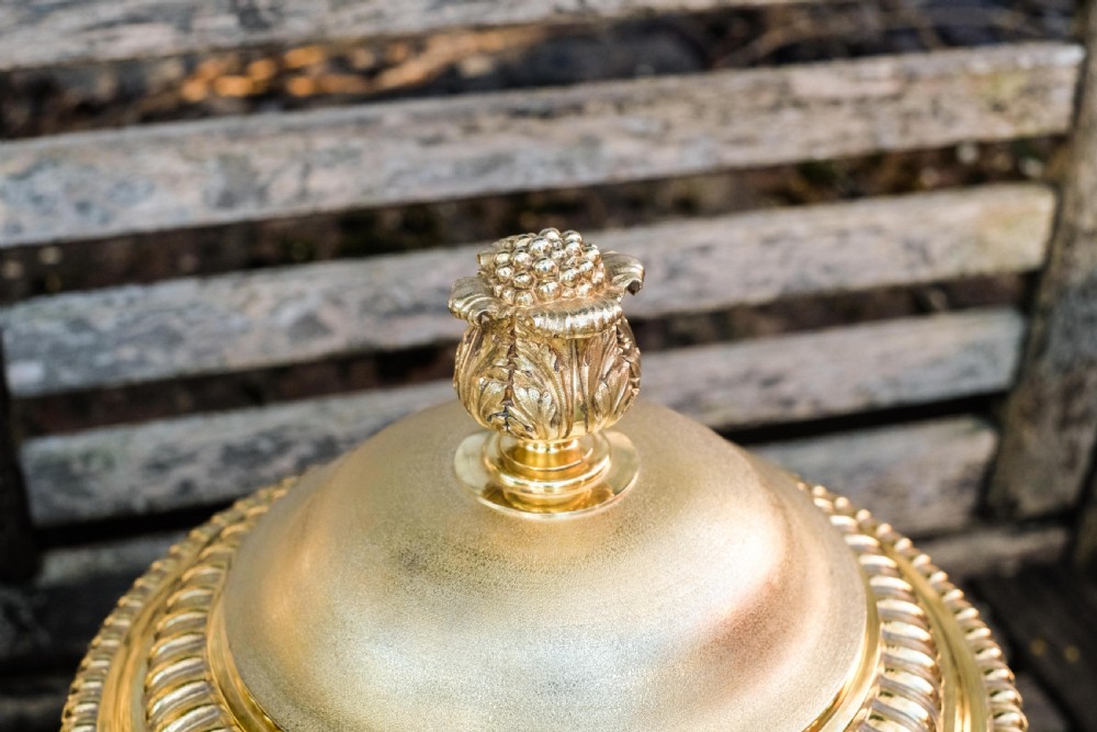 Antique Georgian Solid Silver Gilt Cup/Champagne Cooler 7.9kg - William Burwash 1818 View XII