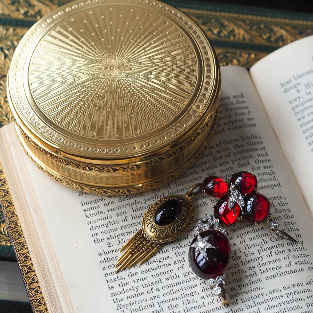 Antique French Solid Silver Gilt Vermeil Circular Box - c.1900 View XXIX