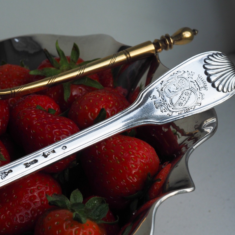 An antique Austro-Hungarian solid silver bowl featuring a flared, scalloped rim reminiscent of a floral blossom with a polished reflective finish. View XIII