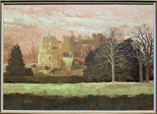 fig 6. View Of 'Berkeley Castle' Original Impressionist Oil Painting by Victor Haddrell