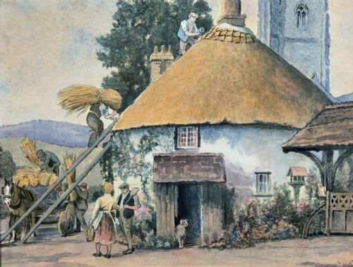 fig 2. A Busy Day In Hampshire By David Heward - Early 1900s Watercolour Painting