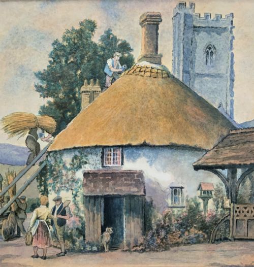 fig 5. A Busy Day In Hampshire By David Heward - Early 1900s Watercolour Painting