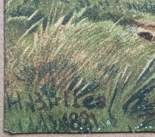 HENRY BIRTLES 18381907 HERDSMAN CATTLE FARMING HIGHLAND LANDSCAPE PAINTING - ADDITIONAL PHOTO 8