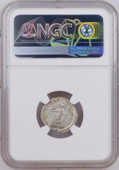 fig 3. Ancient Roman Empire Caracalla (AD 198-217) Silver Denarius Coin NGC CERTIFIED MINT STATE