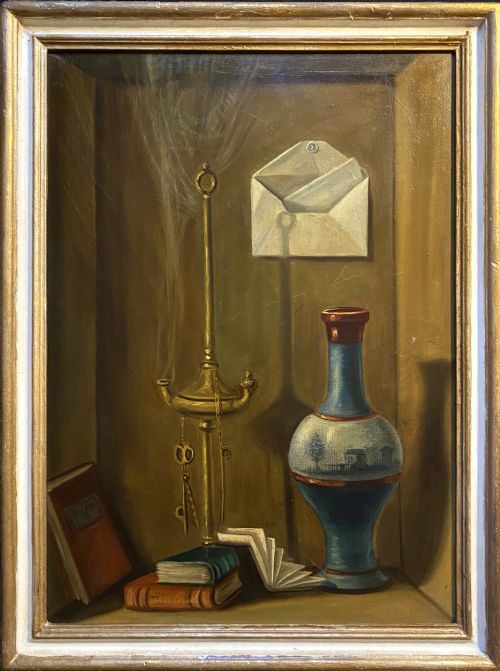 BEAUTIFUL EARLY 20THC BRITISH SCHOOL FIGURAL STILL LIFE OIL PAINTING - ADDITIONAL PHOTO 11