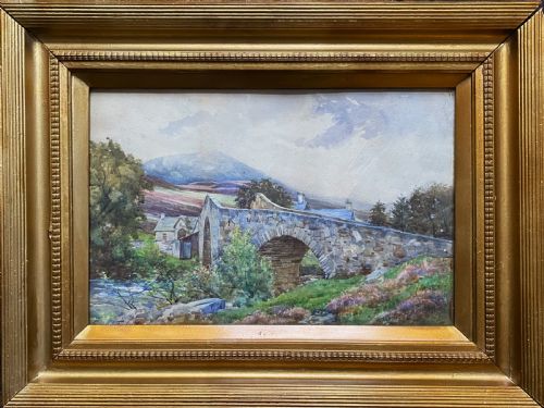 A YORKSHIRE LANDSCAPE SIGNED ORIGINAL EARLY 20THCENTURY WATERCOLOUR PAINTING