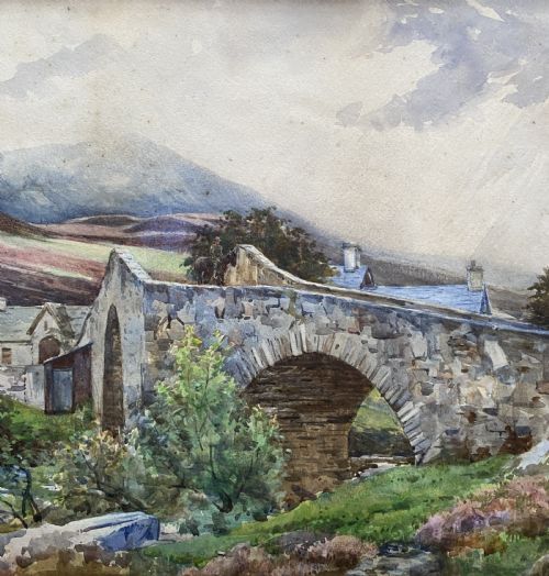 A YORKSHIRE LANDSCAPE SIGNED ORIGINAL EARLY 20THCENTURY WATERCOLOUR PAINTING - ADDITIONAL PHOTO 3
