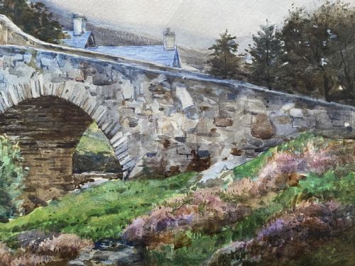 A YORKSHIRE LANDSCAPE SIGNED ORIGINAL EARLY 20THCENTURY WATERCOLOUR PAINTING - ADDITIONAL PHOTO 7