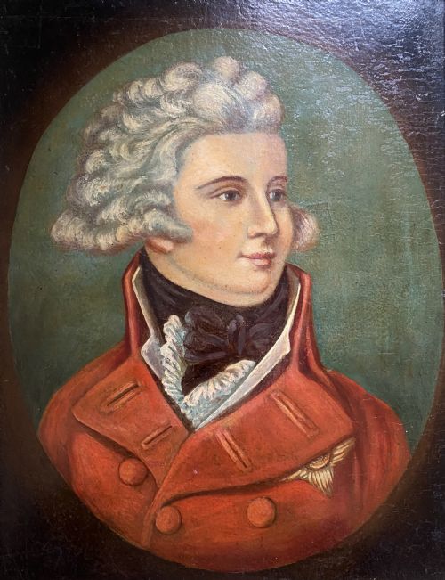 PRINCE REGENT GEORGE IV BRITISH SCHOOL OIL PORTRAIT PAINTING MILITARY OFFICER - ADDITIONAL PHOTO 1