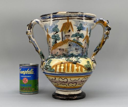 fig 2. Circa 1600 Large Italian Majolica Polychrome Pharmacy Jug Jar - Exceptional!