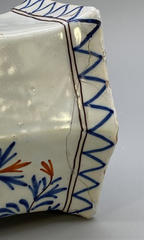 PAIR 18THCENTURY DUTCH DELFT POLYCHROME VASES 3 BELLS DRIE KLOKKEN FACTORY - ADDITIONAL PHOTO 15