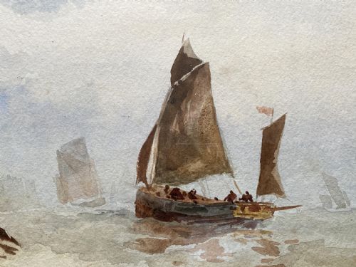 fig 2. William James Callcott (fl 1843-1896) AFTER THE STORM Maritime Painting