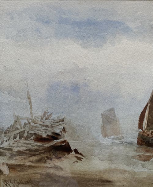fig 3. William James Callcott (fl 1843-1896) AFTER THE STORM Maritime Painting