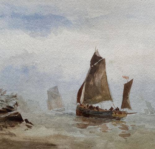 fig 4. William James Callcott (fl 1843-1896) AFTER THE STORM Maritime Painting