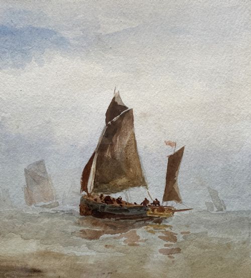 fig 5. William James Callcott (fl 1843-1896) AFTER THE STORM Maritime Painting