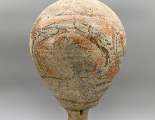 CIRCA 8THCENTURY AD CHINESE TANG DYNASTY POTTERY VASE WITH STAND COVER - ADDITIONAL PHOTO 6