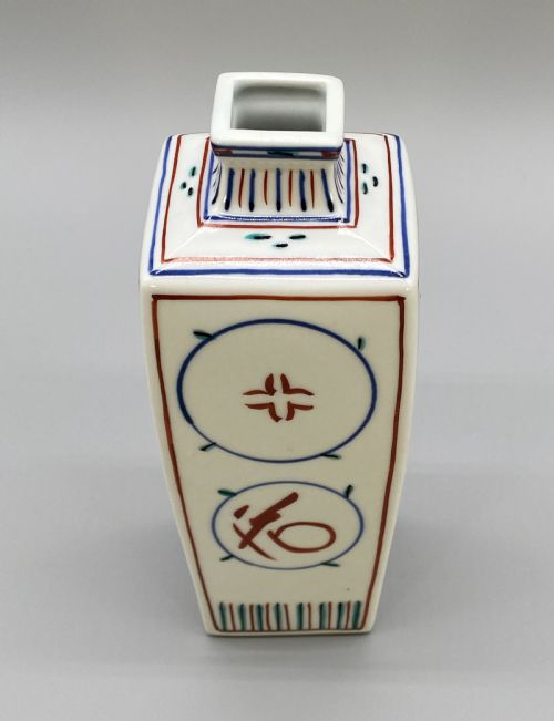 fig 5. Stunning Pair of Signed Japanese Tomimoto Kenkichi (1886–1963) Square Porcelain Vases