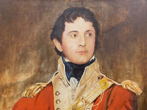 fig 2. Primitive 17th-Century Style Aristocratic Gent Oil Portrait Painting circa 1960