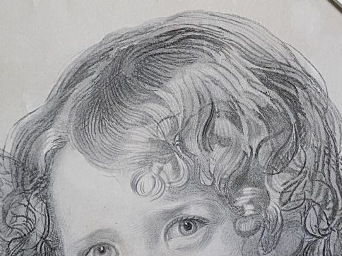 RARE 19THC DOUBLE PORTRAIT ENGRAVING 'CALMADY CHILDREN' AFTER SIR THOMAS LAWRENCE 17691830 - ADDITIONAL PHOTO 10
