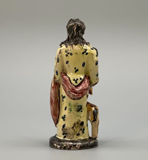 fig 5. Circa 1810 Italian (Vietri) Polychrome Faience Pottery Figurine Group