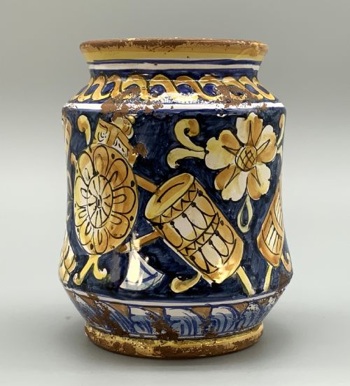 LARGE ITALIAN MAJOLICA ALBARELLO PHARMACY WET DRUG JAR 18TH19THCENTURY FAIENCE - ADDITIONAL PHOTO 4