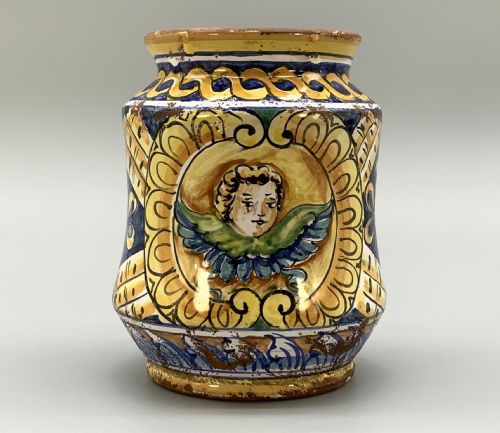LARGE ITALIAN MAJOLICA ALBARELLO PHARMACY WET DRUG JAR 18TH19THCENTURY FAIENCE - ADDITIONAL PHOTO 12