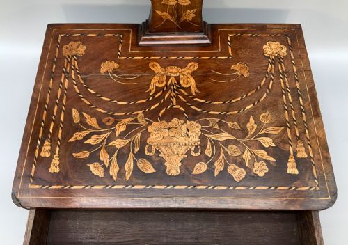 DUTCH MARQUETRY DRESSING TABLE MIRROR 19THCENTURY TOILET SWING MIRROR BEAUTIFUL - ADDITIONAL PHOTO 6