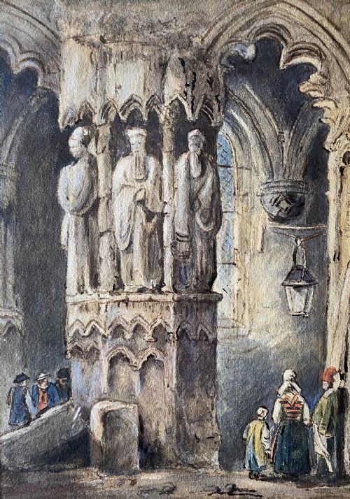 fig 1. Pair Of Samuel Prout (1785-1852) Signed Watercolour Paintings