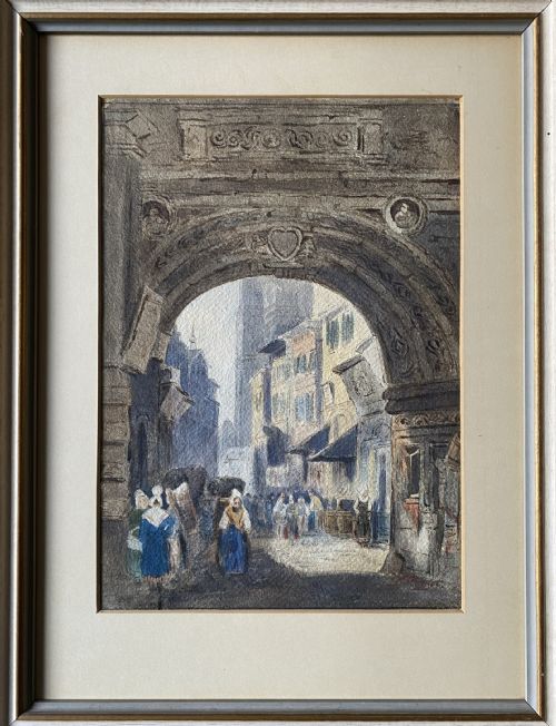 fig 2. Pair Of Samuel Prout (1785-1852) Signed Watercolour Paintings