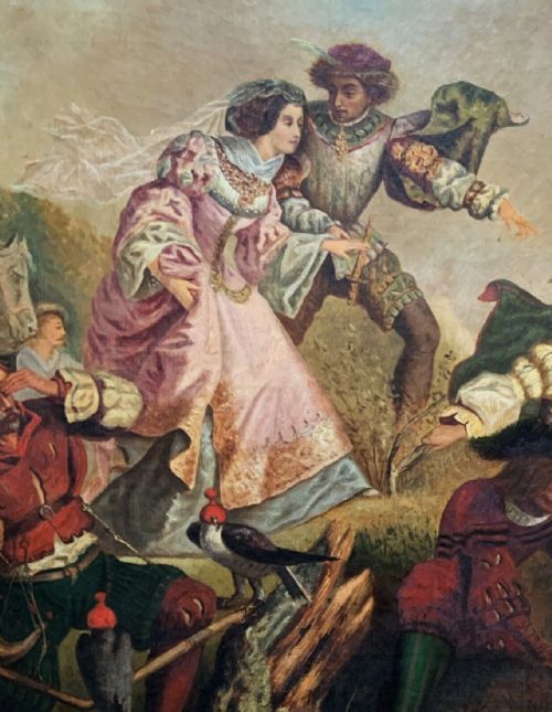 COUNTRY HOUSE OIL PAINTING AFTER JEANBAPTISTE JOSEPH PATER FRENCH 16751736 LARGE - ADDITIONAL PHOTO 2