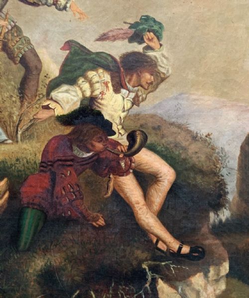 COUNTRY HOUSE OIL PAINTING AFTER JEANBAPTISTE JOSEPH PATER FRENCH 16751736 LARGE - ADDITIONAL PHOTO 5