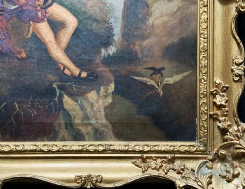 COUNTRY HOUSE OIL PAINTING AFTER JEANBAPTISTE JOSEPH PATER FRENCH 16751736 LARGE - ADDITIONAL PHOTO 9