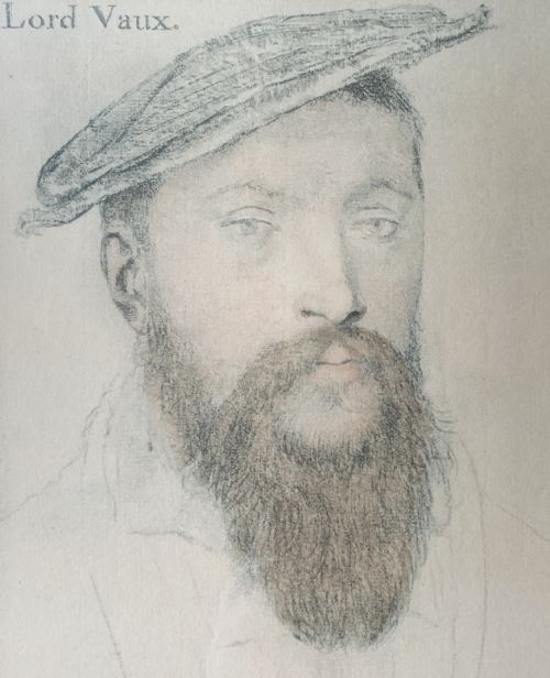 ORIGINAL PORTRAIT DRAWING OF 16THCENTURY LORD VAUX AFTER HANS HOLBEIN 1950S - ADDITIONAL PHOTO 3